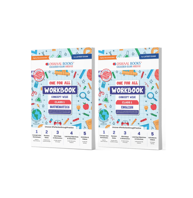 imagOswaal One For All Workbook Concept Wise Class-1 Mathematics & English Set Of 2 Books For Latest Exam buy online at crossword.in