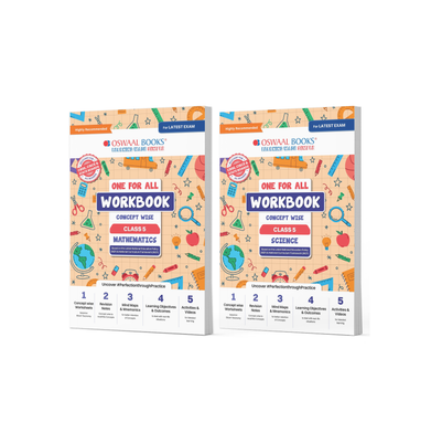 imagOswaal One For All Workbook Concept Wise Class-5 Mathematics & Science Set Of 2 Books For Latest Exam buy online at crossword.in