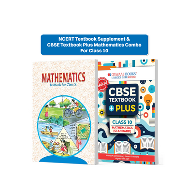 imagNCERT Textbook Supplement & CBSE Textbook Plus Mathematics For Class 10 | Competency Focused Questions | Concept Clarity, Mind Maps | Set Of 2 For 2026 Exam