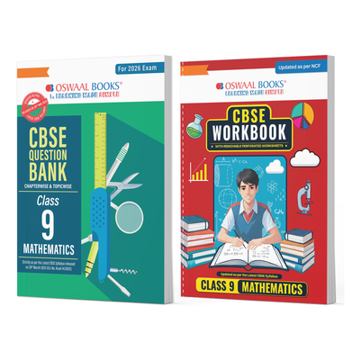 imagCBSE Question Bank + CBSE Workbook Class 9 Mathematics Set of 2 Books Updated As Per NCF For Latest Exam buy online at crossword.in