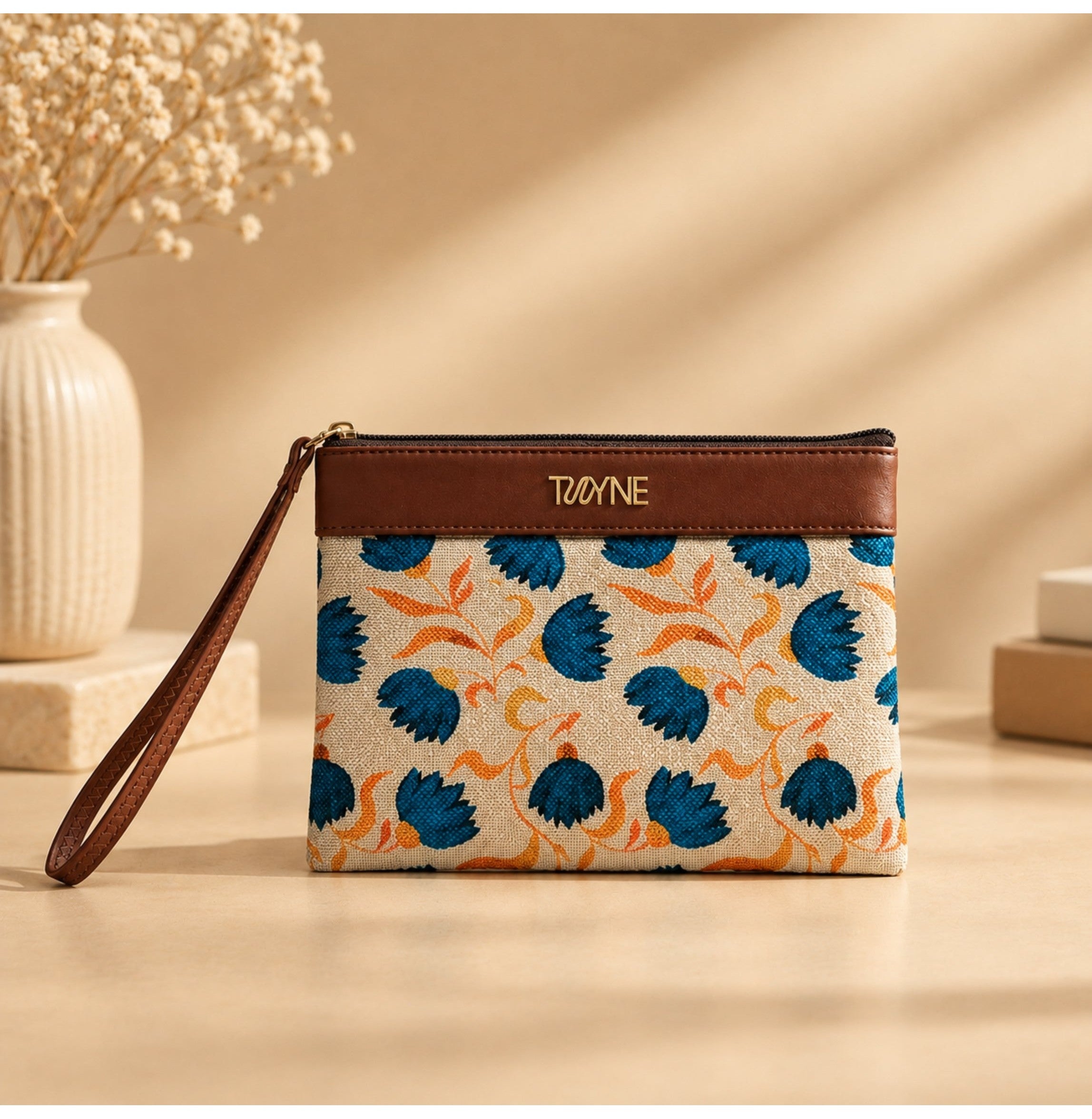Twyne Utility Pouch Teal Bloom