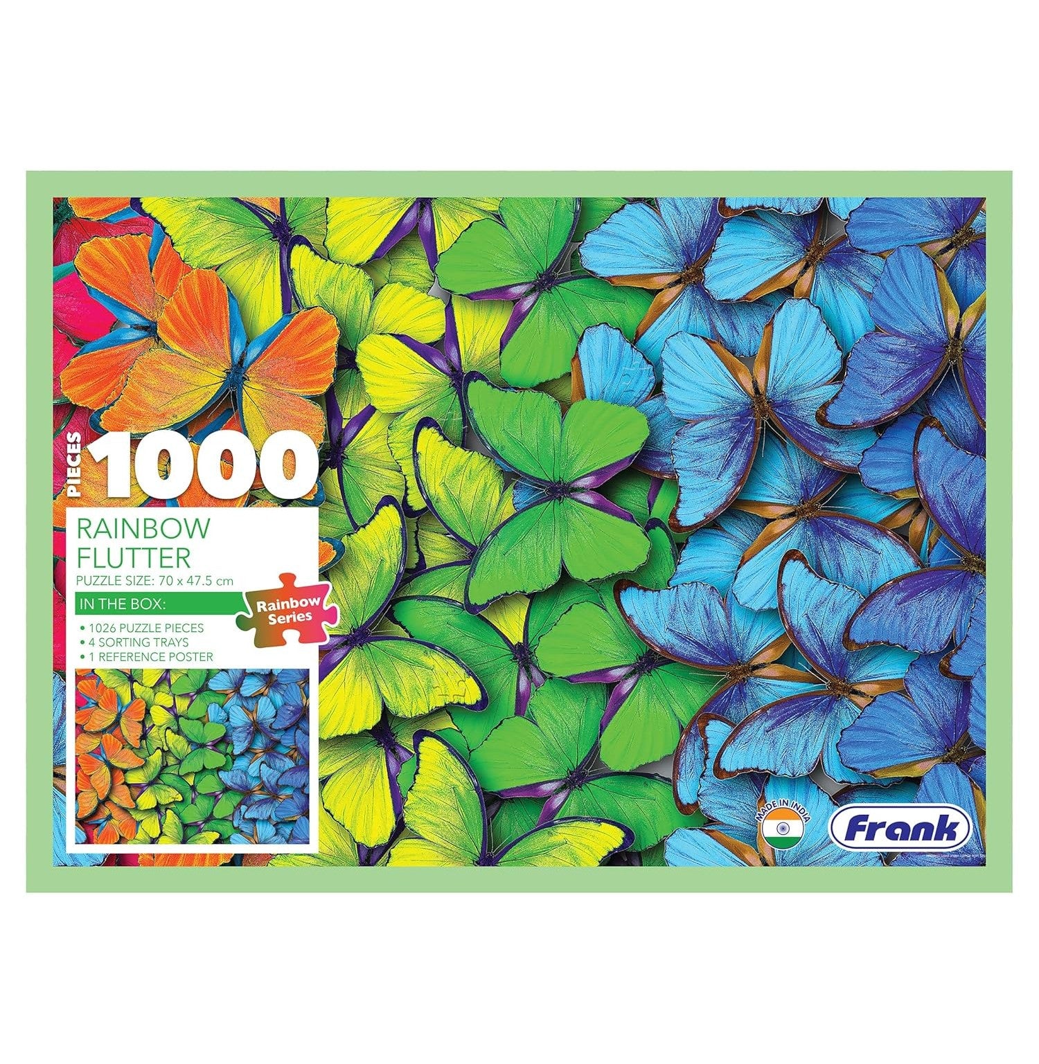 Frank Rainbow Flutter 1000Piece Puzzle: A Colorful Challenge For All Ages