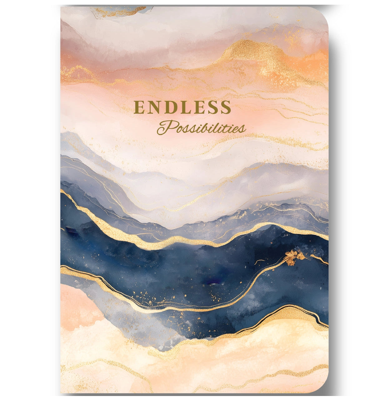 Loope Endless Possibilities A5 Unruled Gold Foil Notebook