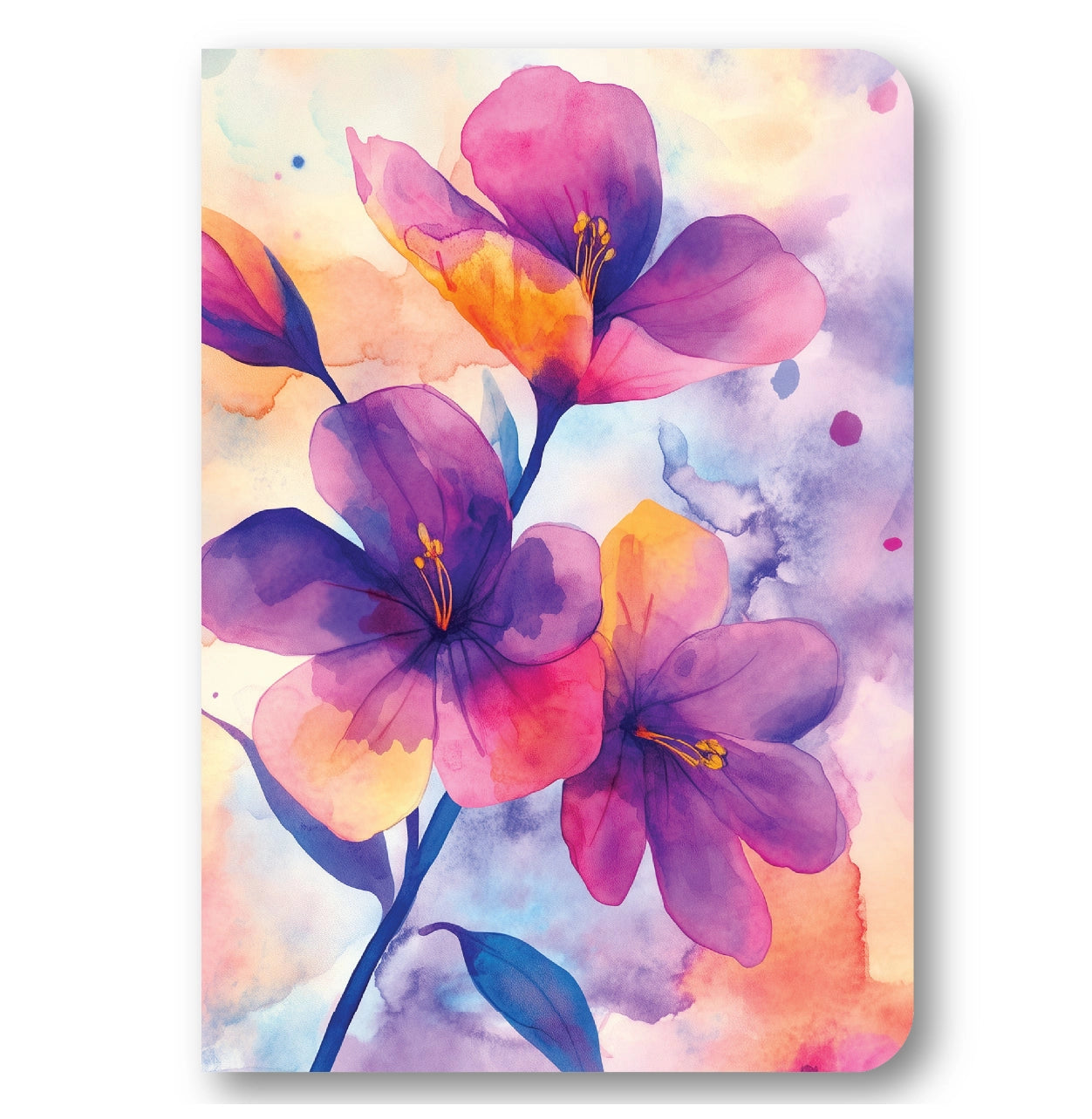 Loope Watercolour Flowers Artistic Notebook