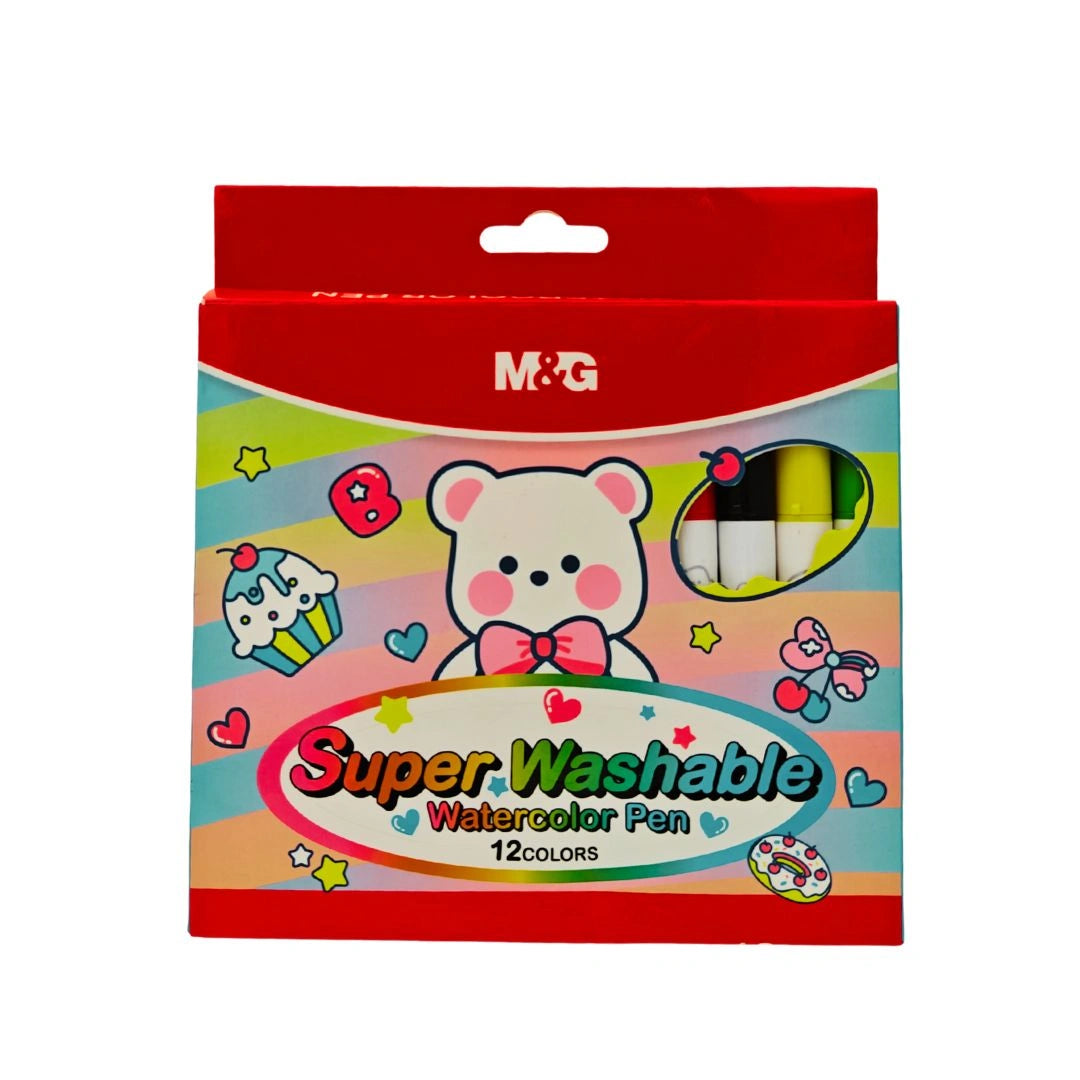 M&G Ergo Super Washable 12 Water Color Pen