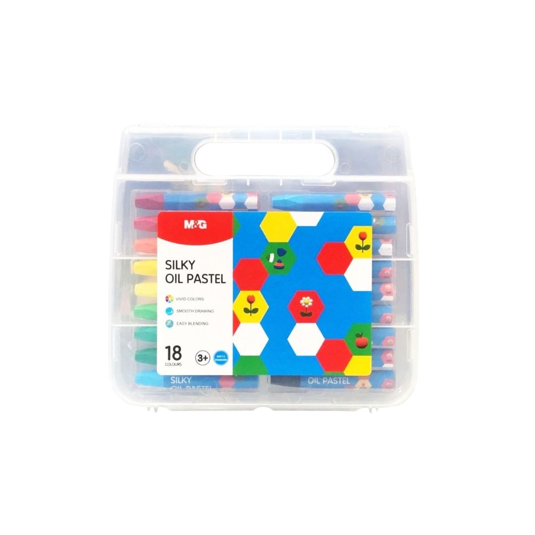 M&G Super Silky Smooth Oil Pastel Hexagon 18 Colors