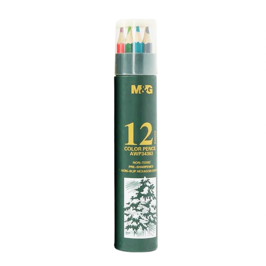 M&G Hexagon Color Pencil Oil-Based 12 Colors-Awp34363