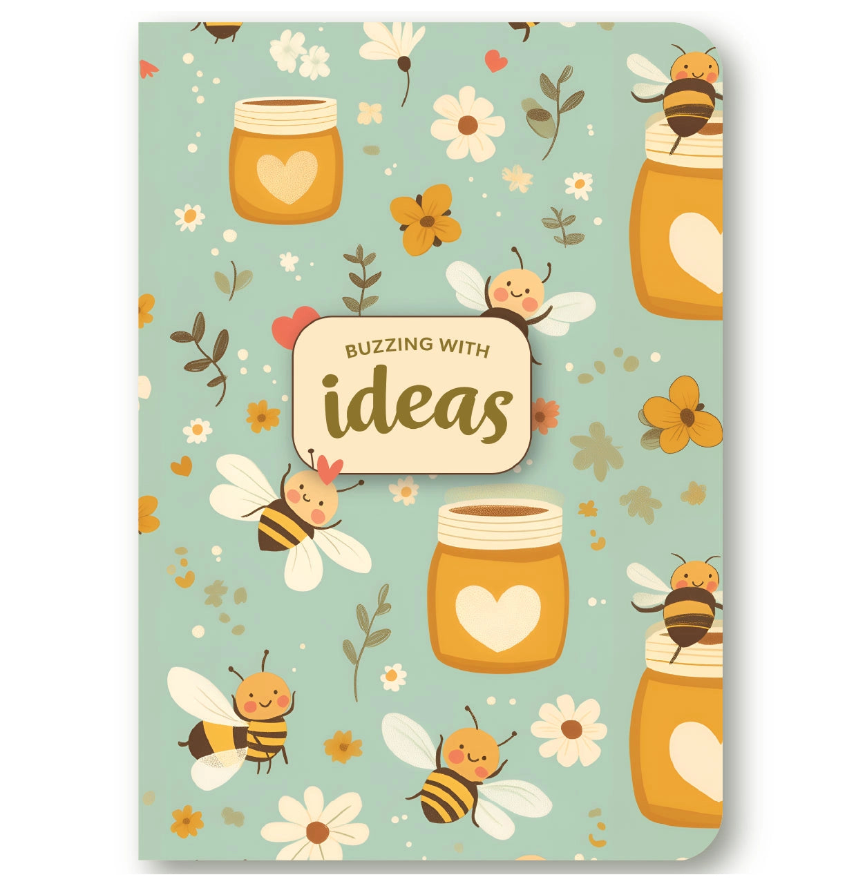 Loope Buzzing with Ideas A5 Unruled Notebook