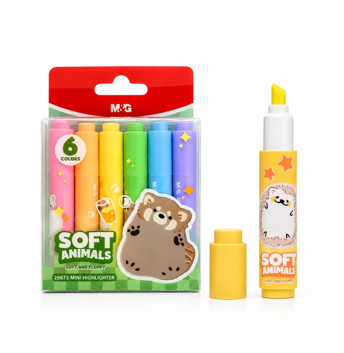 M&G Soft Animals Mini Highlighter
