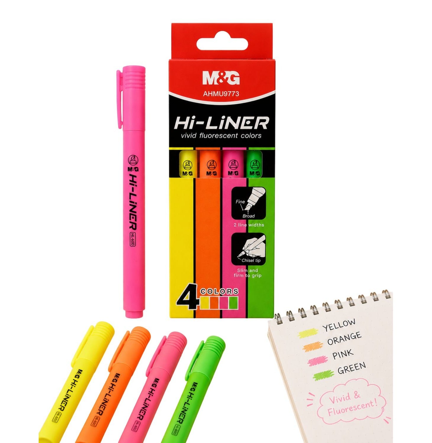 M&G Highlighter 4 Colors Set