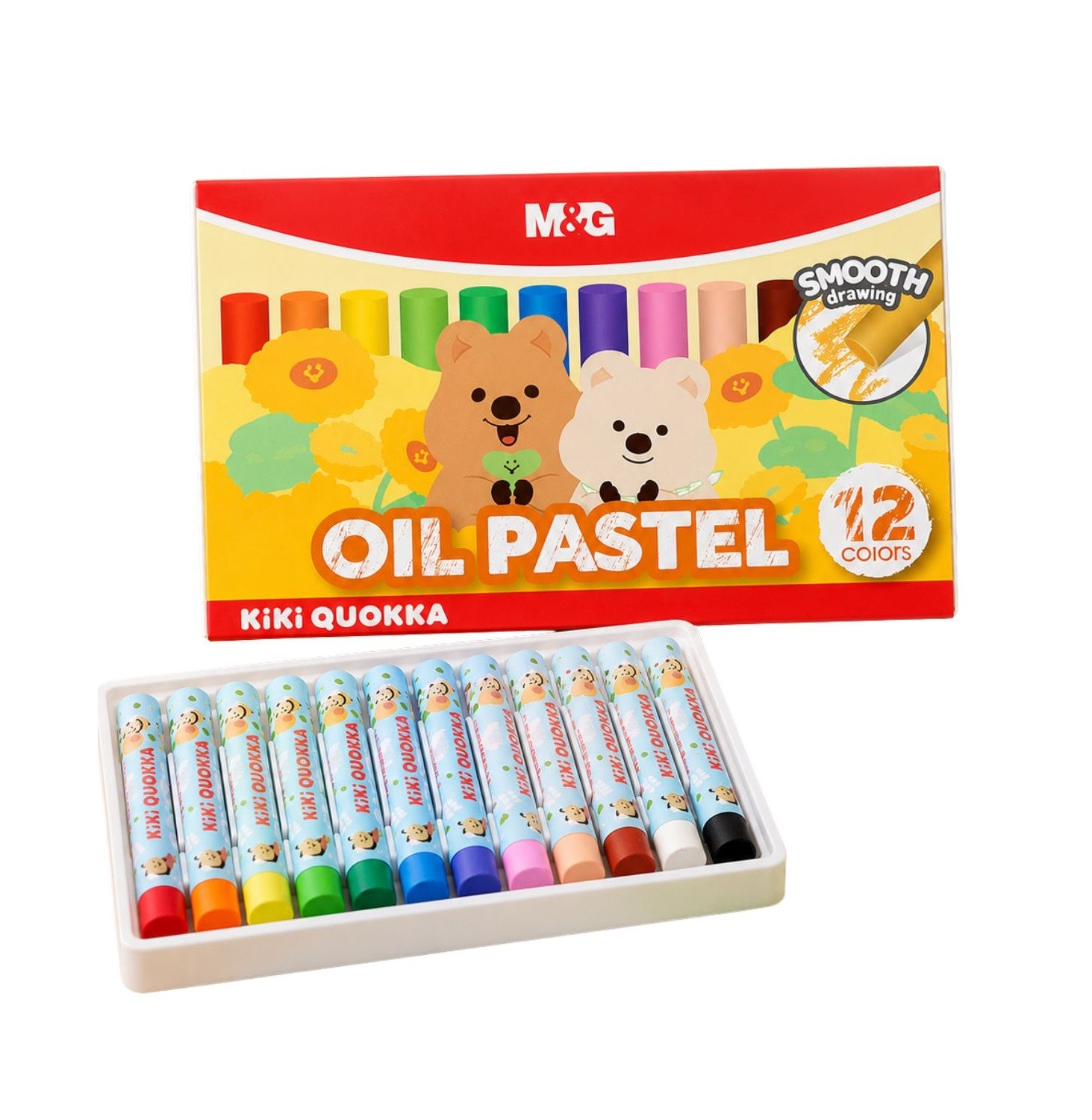 M&G Kiki-Quokka Mini Oil Pastel 12 Color