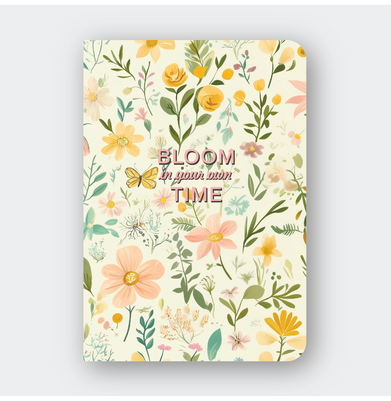 imagLoope Aesthetic Soft Bound Notebook | Bloom in Your Own Time | A5 Ruled | Journal for Writing & Gifting