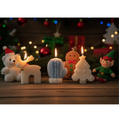 imagCandle Box Gift Set of 3 – Reindeer, Glove & Tree buy online at crossword.in