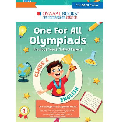 imagOne For All Olympiads Previous Year Solved Papers Class 4 English For 2025 Exam - Paperback