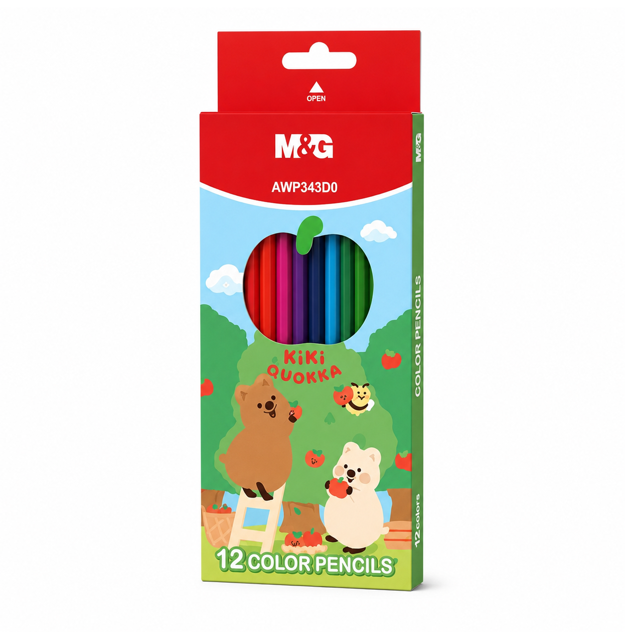 M&G Kiki-Quokka Colour Pencil Hex 12 Colour