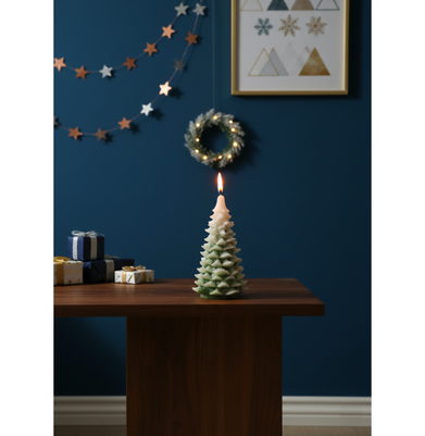 imagSet of 2 Candle Box 3d Snow Christmas tree buy online at crossword.in