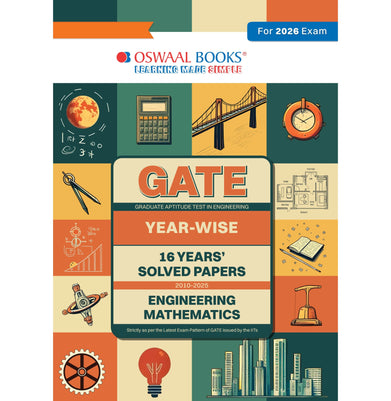 imagOswaal GATE | 16 Years’ | Solved Papers| Year-wise| 2010 to 2025 |Engineering Mathematics| For 2026 Exam buy online at crossword.in