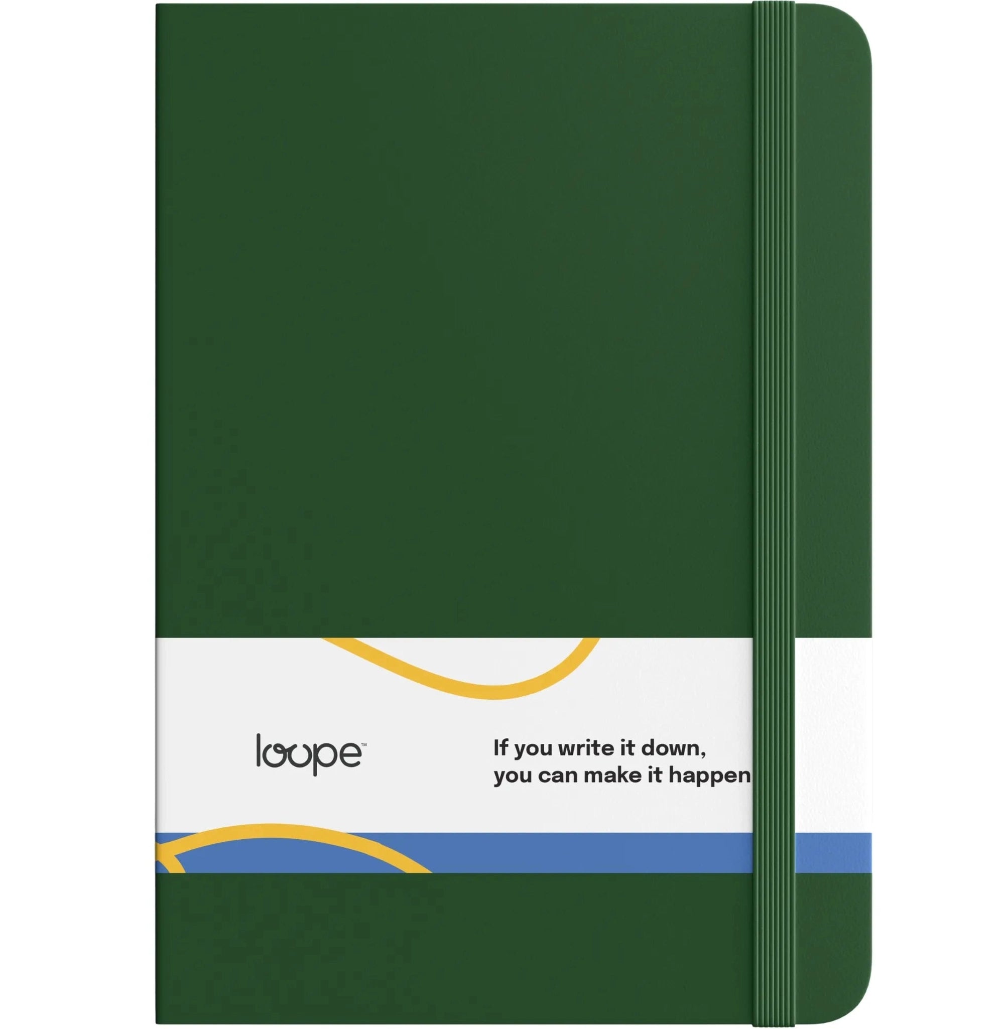LOOPE A5 Green Hardcover Notebook - 192 Pages of Premium 80 GSM Paper