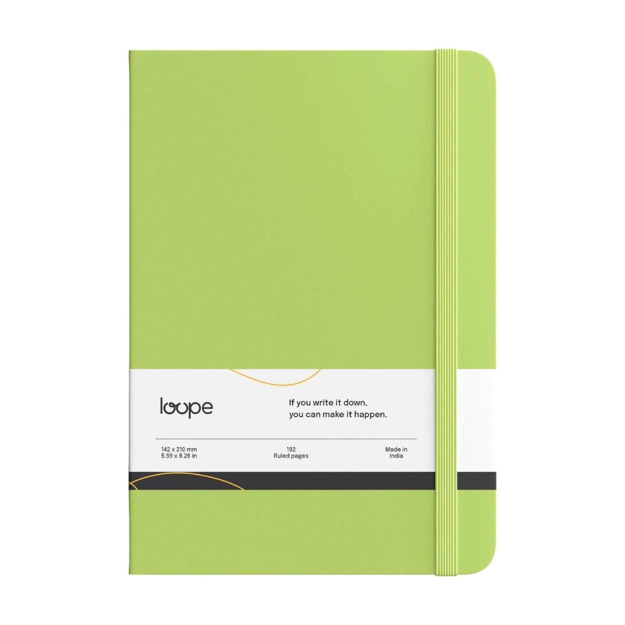 Loope Solid Notebook A5 | Avocado Green | 192 Pages | 80 Gsm