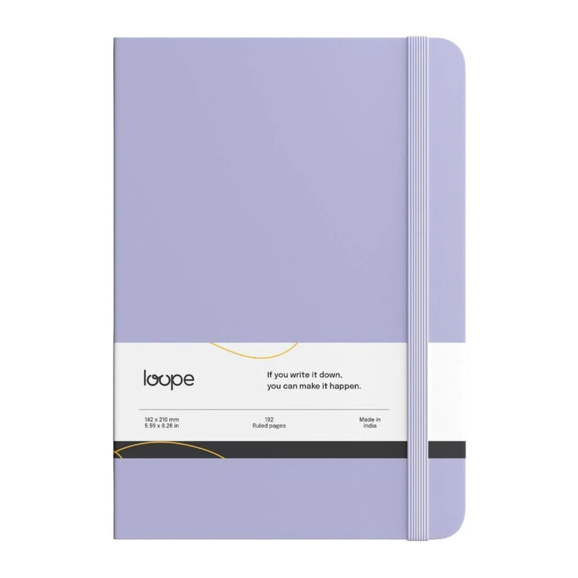 Loope Solid Notebook A6 | Lilac | 192 Pages | 80 Gsm