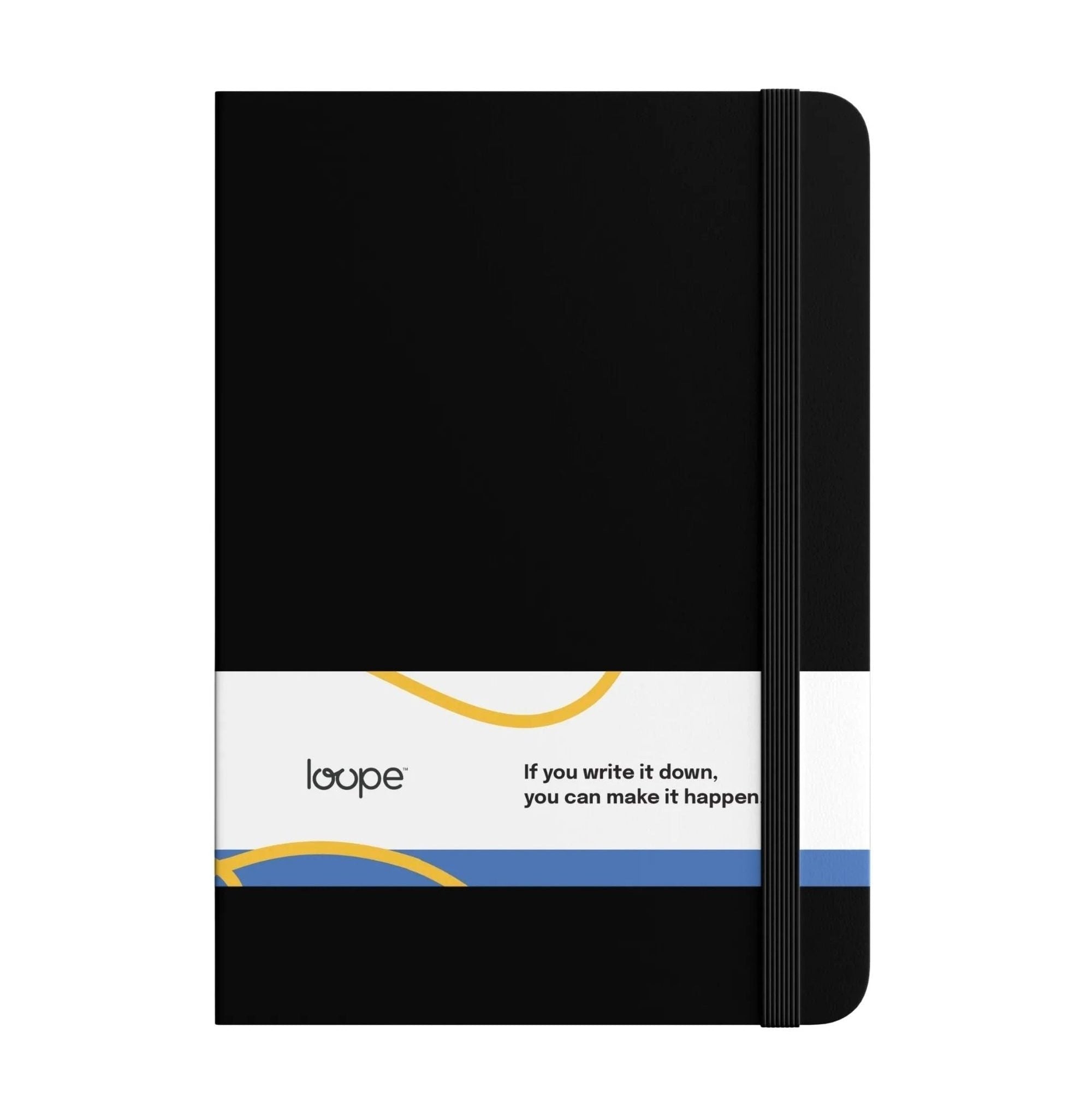 Loope Solid Notebook A6 | Black | 192 Pages | 80 Gsm