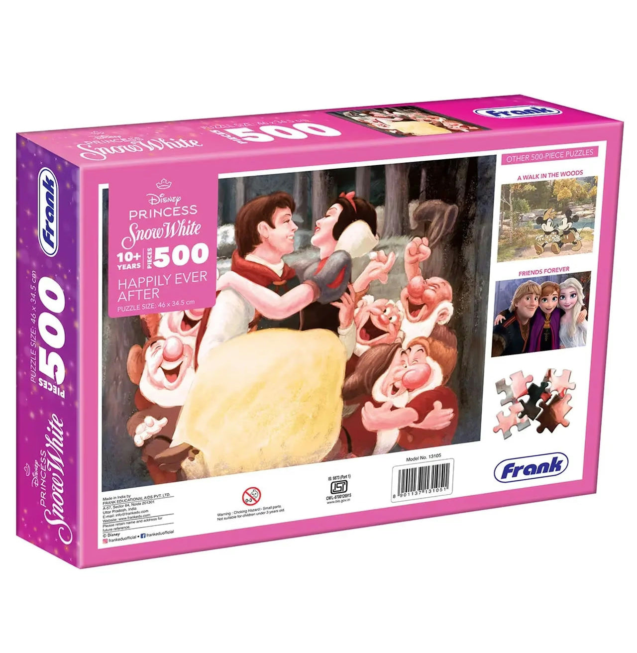 Frank Disney Princess Snow White Happily Ever After 500Piece Puzzle