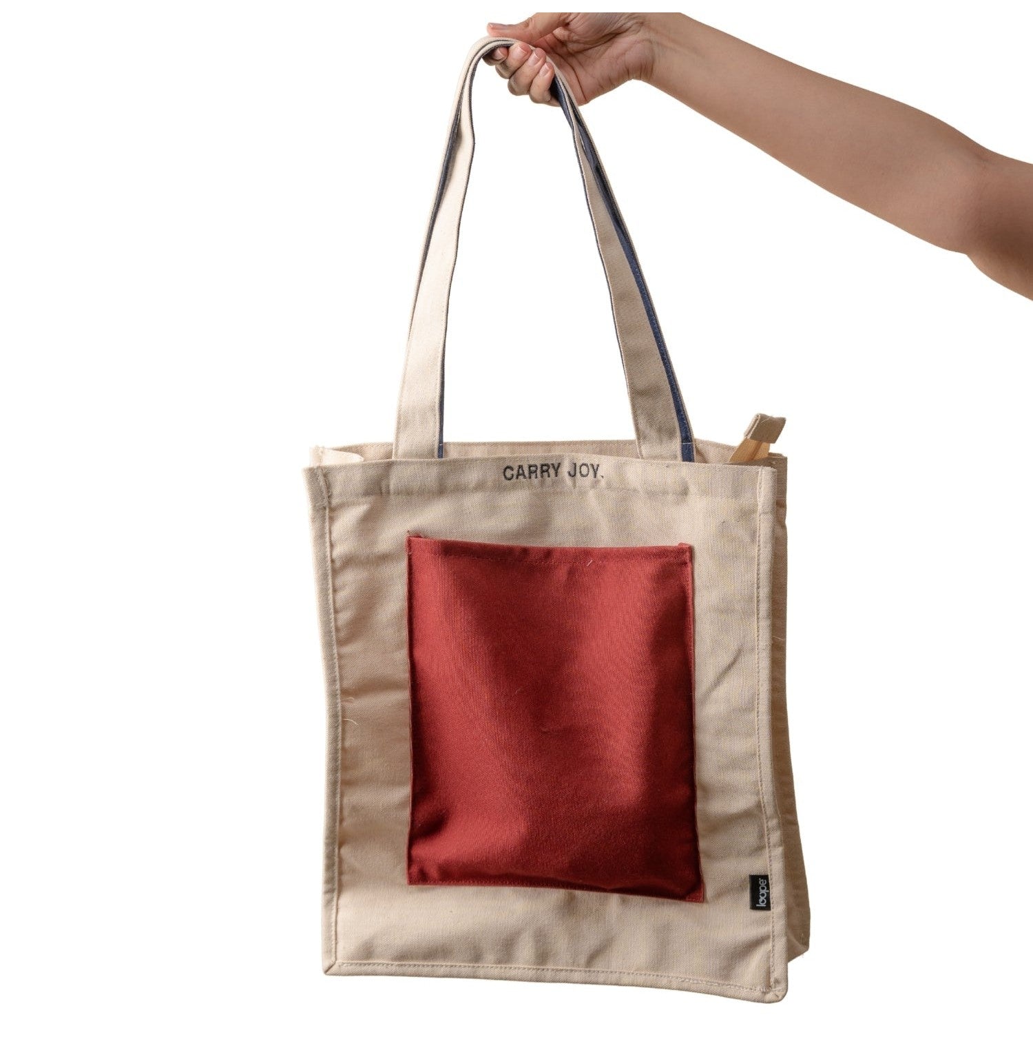 Loope Block Tote Bag Brown