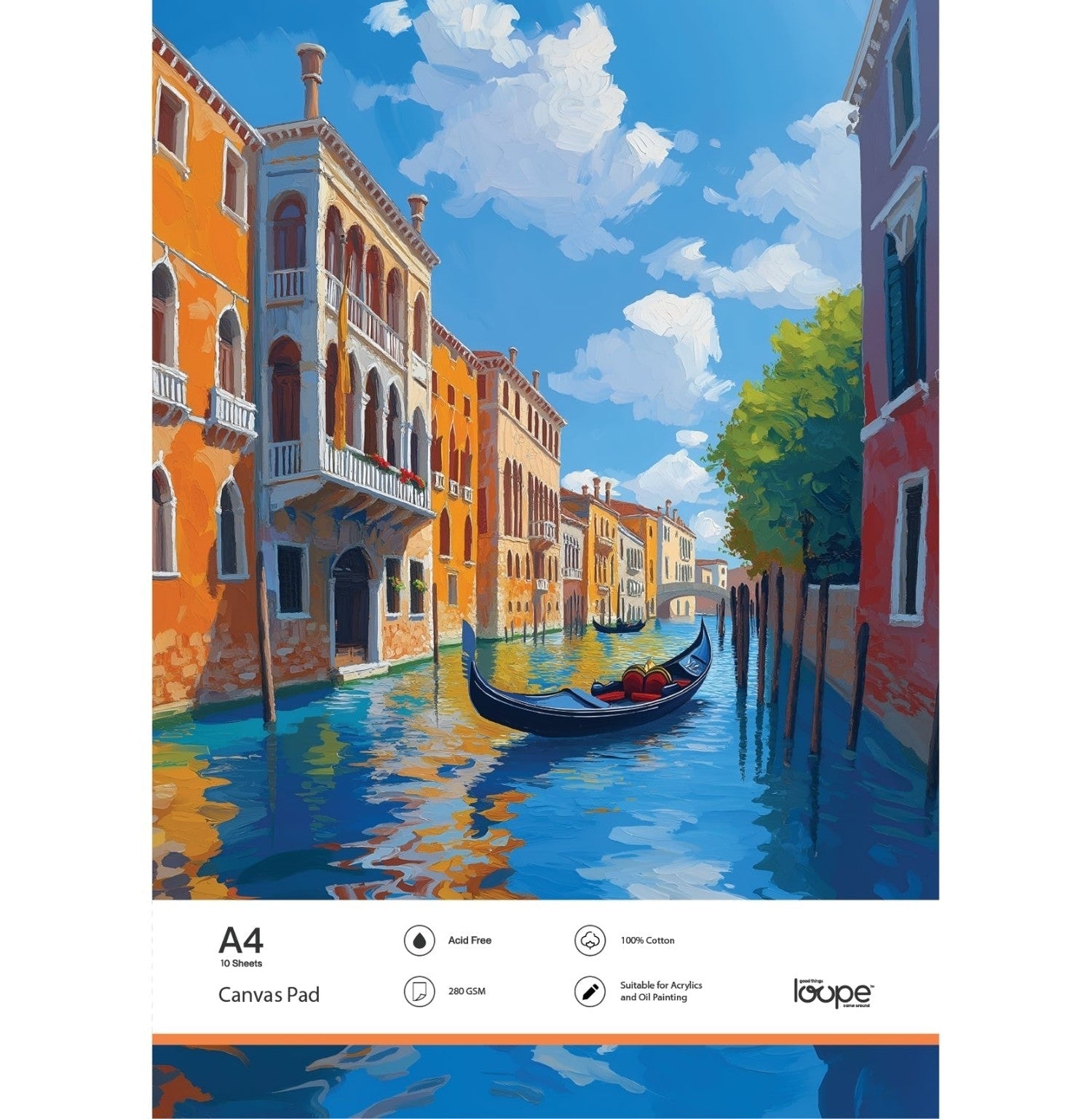 Loope A4 Canvas Pad 10 Sheets