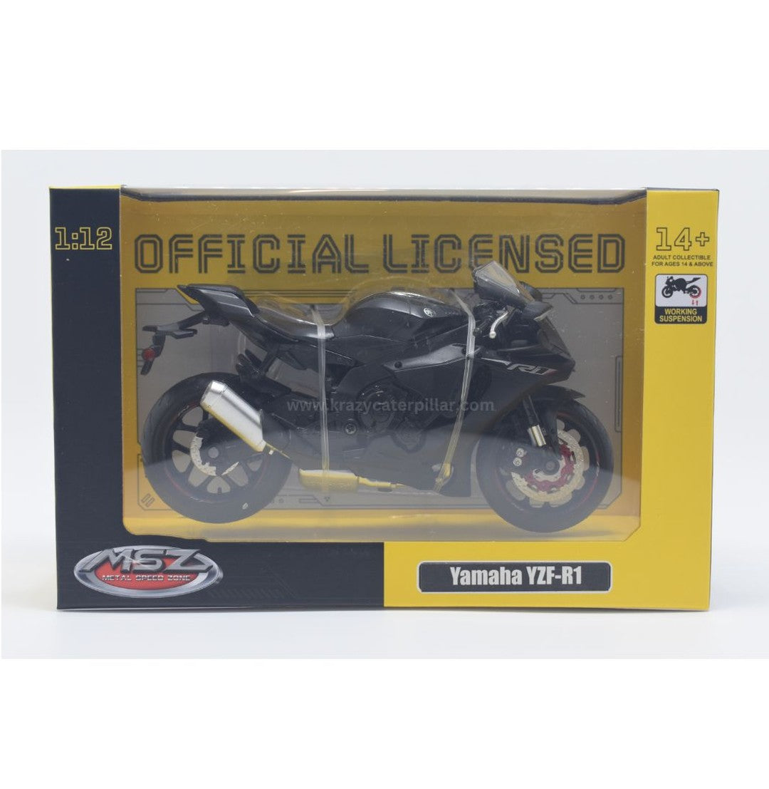 Yamaha YzfR1 1:12 Scale Diecast Motorcycle Blue, Red, Black Options