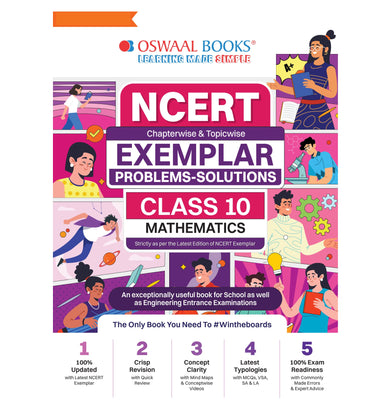 imagOswaal NCERT Exemplar Problems - Solutions Class 10 Mathematics Book For 2024 Board Exams