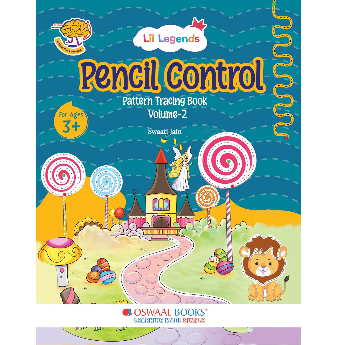 Oswaal Pencil Control Pattern Tracing Book for Kids Early Learning