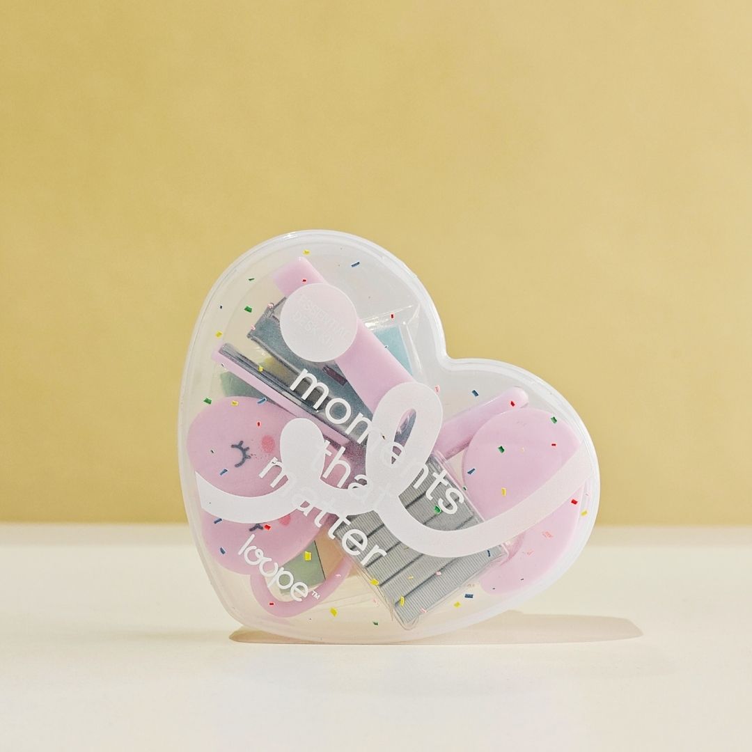 Loope Stationery Valentine Heart Set