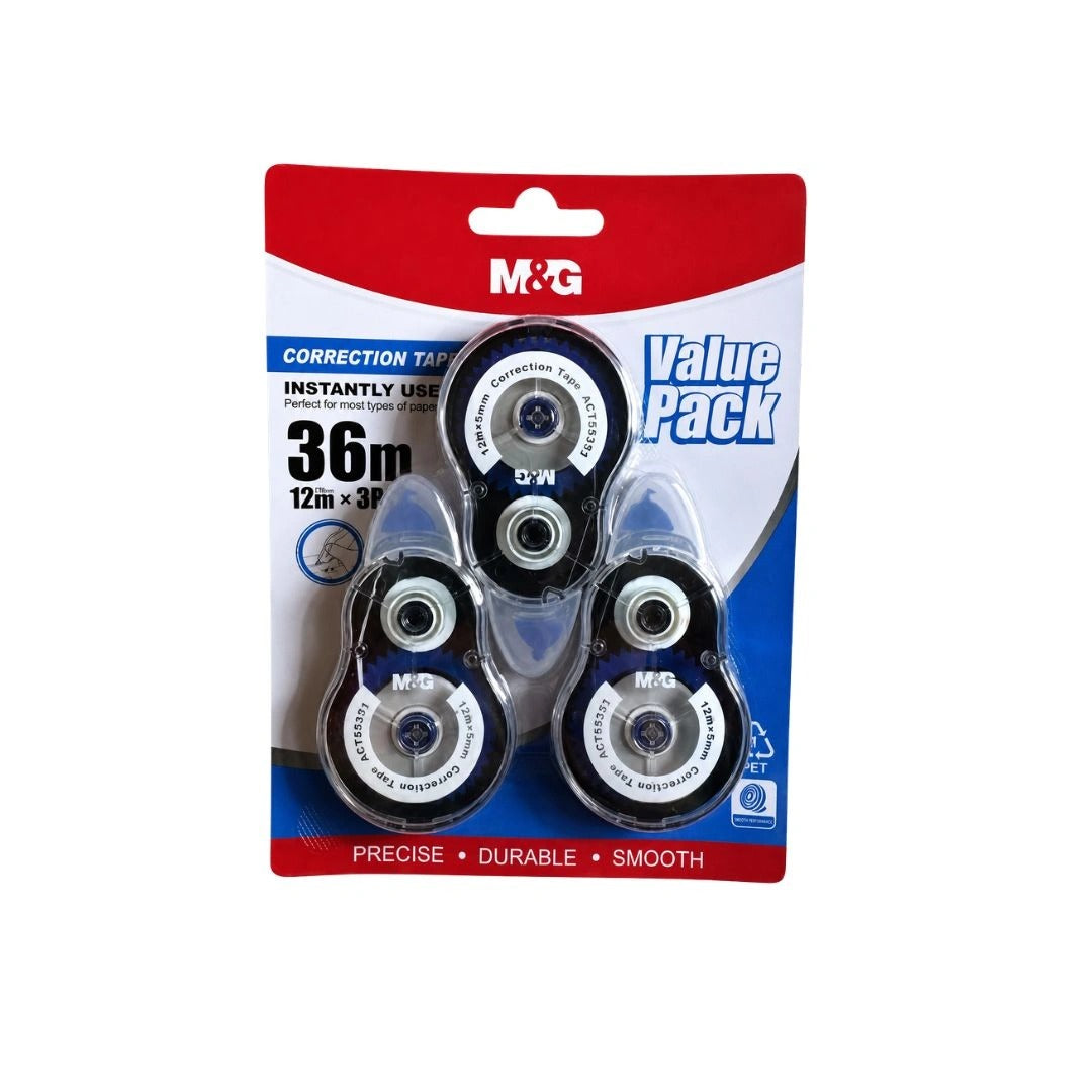 M&G Value Pack 12M*3 Correction Tape