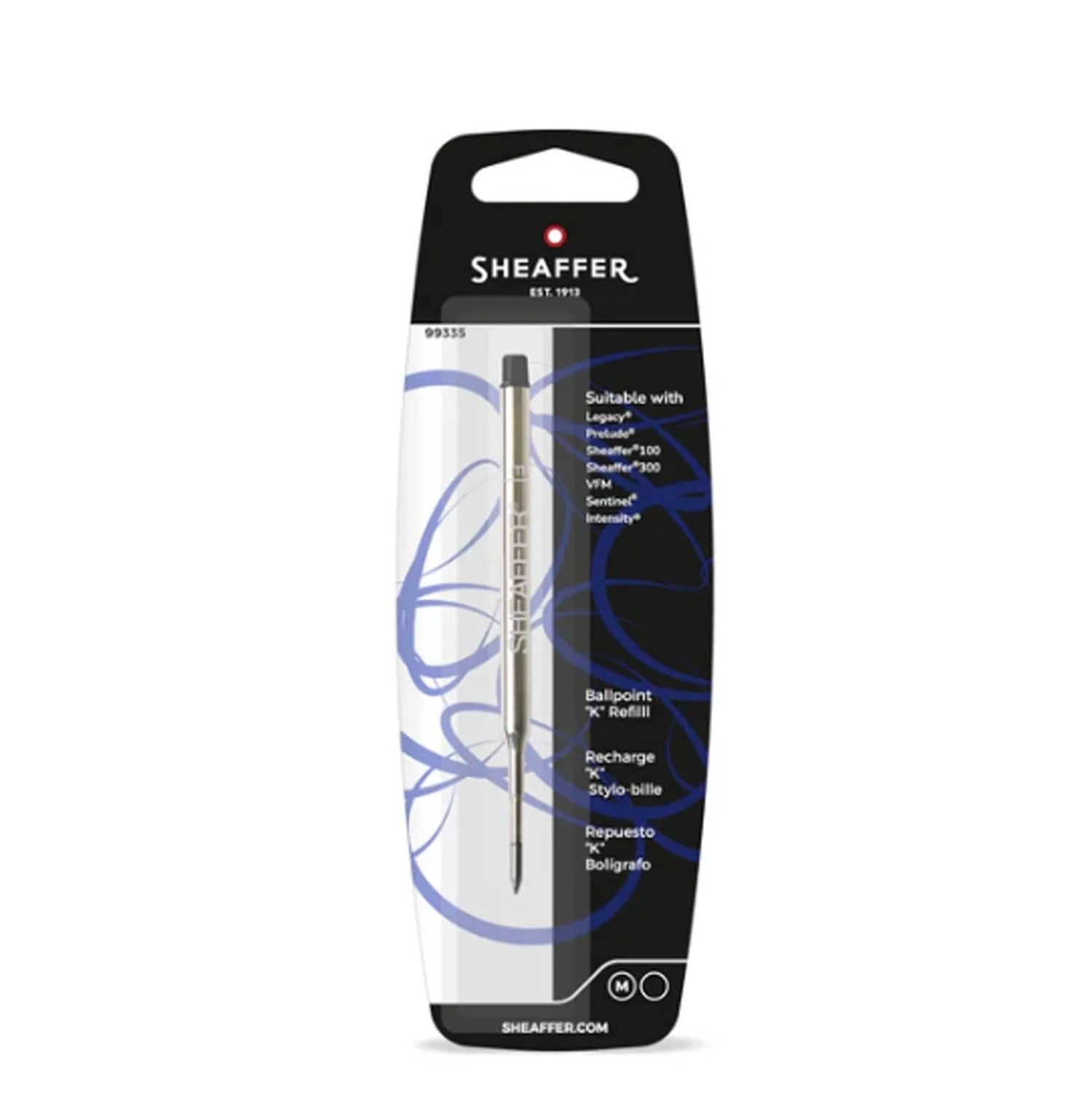 Sheaffer K Style Ball Pen Refill Limited Black