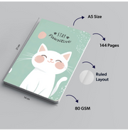 image //www.c...Loope Cute Animal Notebook | Stay Pawsitive | A5 Ruled | Soft Bound Journal | Office, College, Gifting