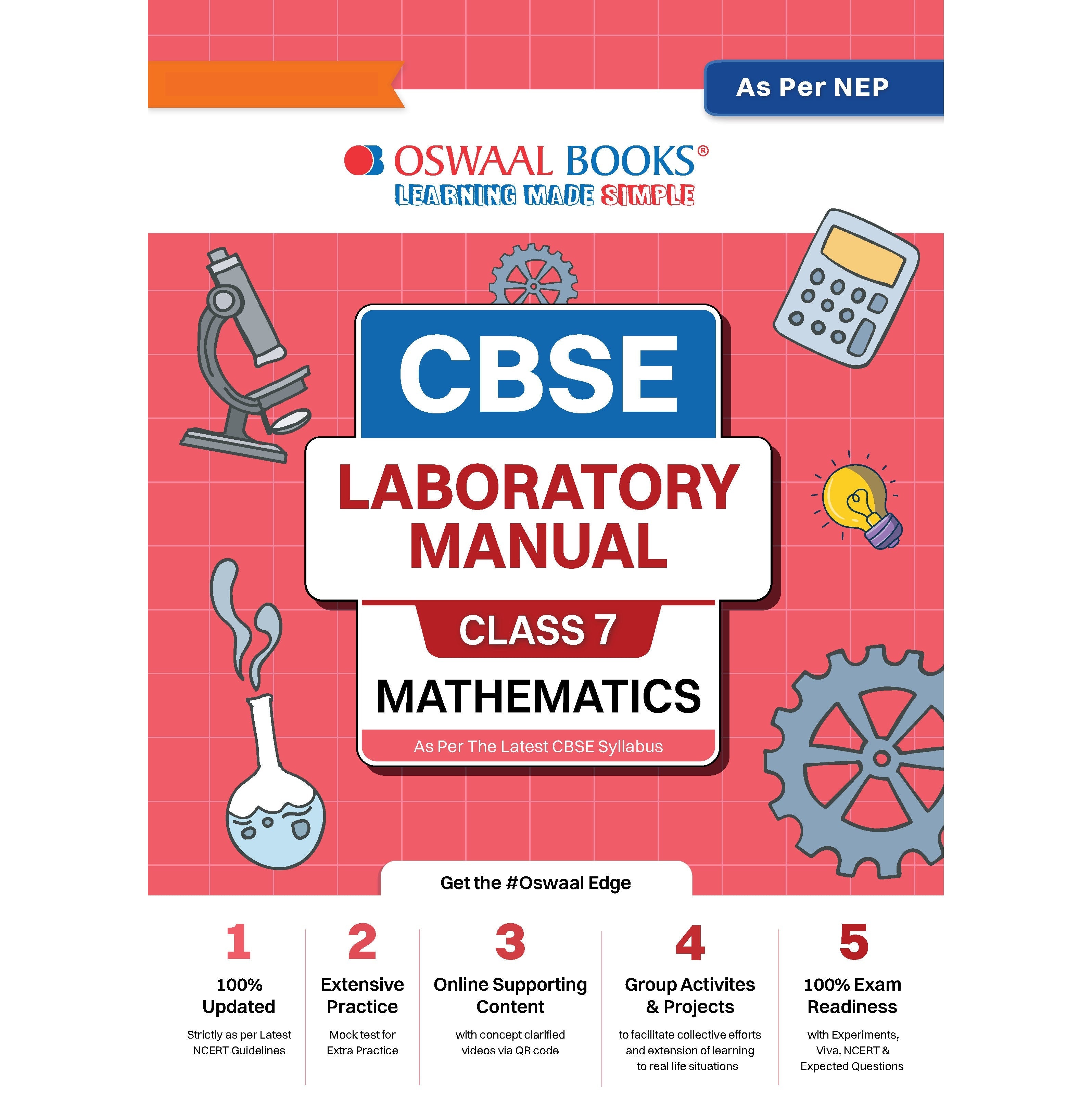 Oswaal Cbse Laboratory Manual Class 7 Mathematics Book | As Per Nep | Latest Updated
