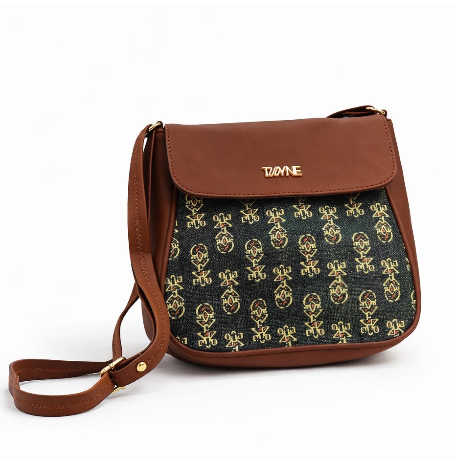 Twyne Sling Bag Ajrak Handblock Print