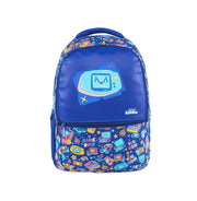 imagSmily Kiddos 17 Inch Backpack Gamer Theme Blue