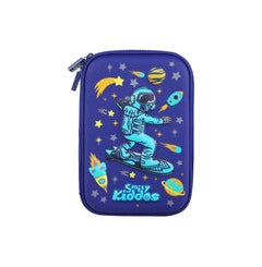 Smily Kiddos Space Astronaut Pencil Case V3 Blue Adventure Organizer For Young Explorers