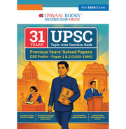 imagOswaal 31 years UPSC Topic-wise Question Bank Previous Years Solved Papers CSE Prelim -Paper 1 & 2 2025-1995 buy online at crossword.in