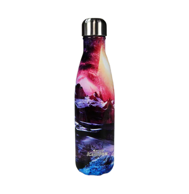 imagSmily kiddos stainless steel water bottle 500 ml mountain theme
