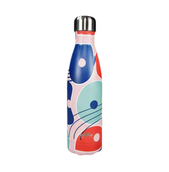 imagSmily kiddos stainless steel water bottle 500 ml abstract theme multicolor