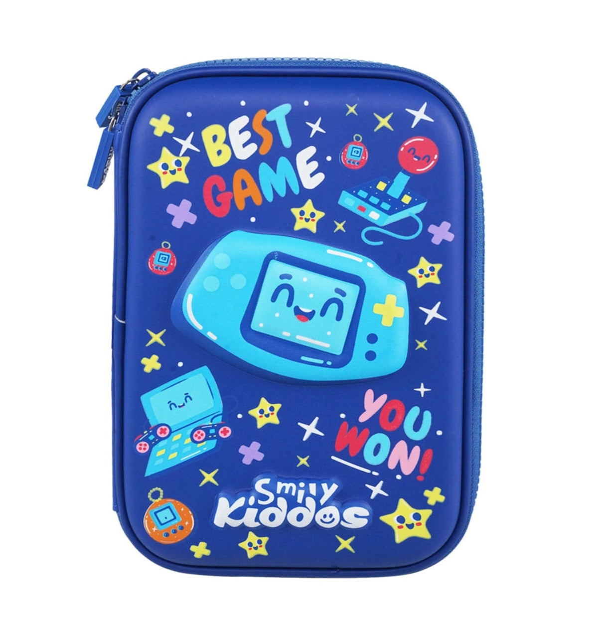 Smily Kiddos Gamer Theme Single Compartment Pencil Case V3 In Blue