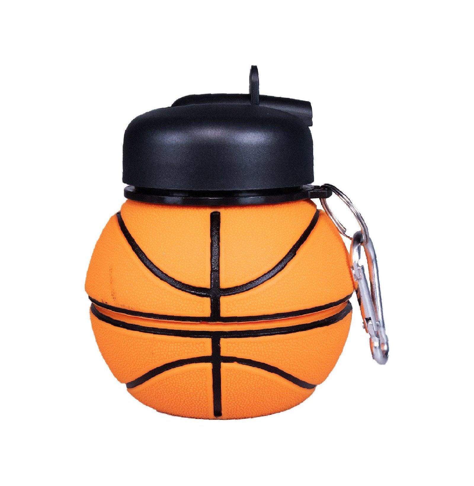 BasketballInspired Collapsible Silicone Water Bottle