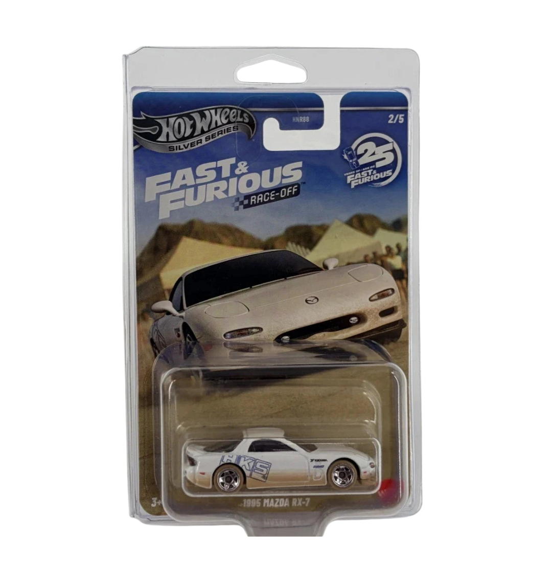Hot Wheels 2026 Silver Series 1995 Mazda RX-7 Fast & Furious Race Off 1:64