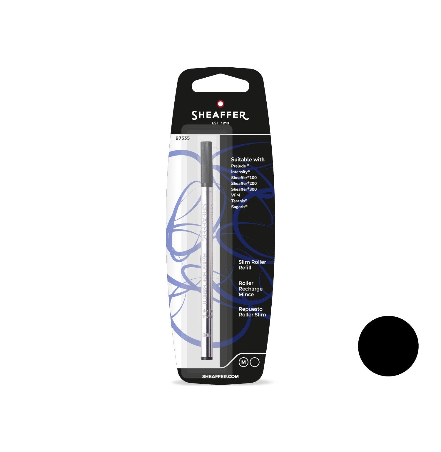 Refill Sheaffer Slim Black Medium Rb