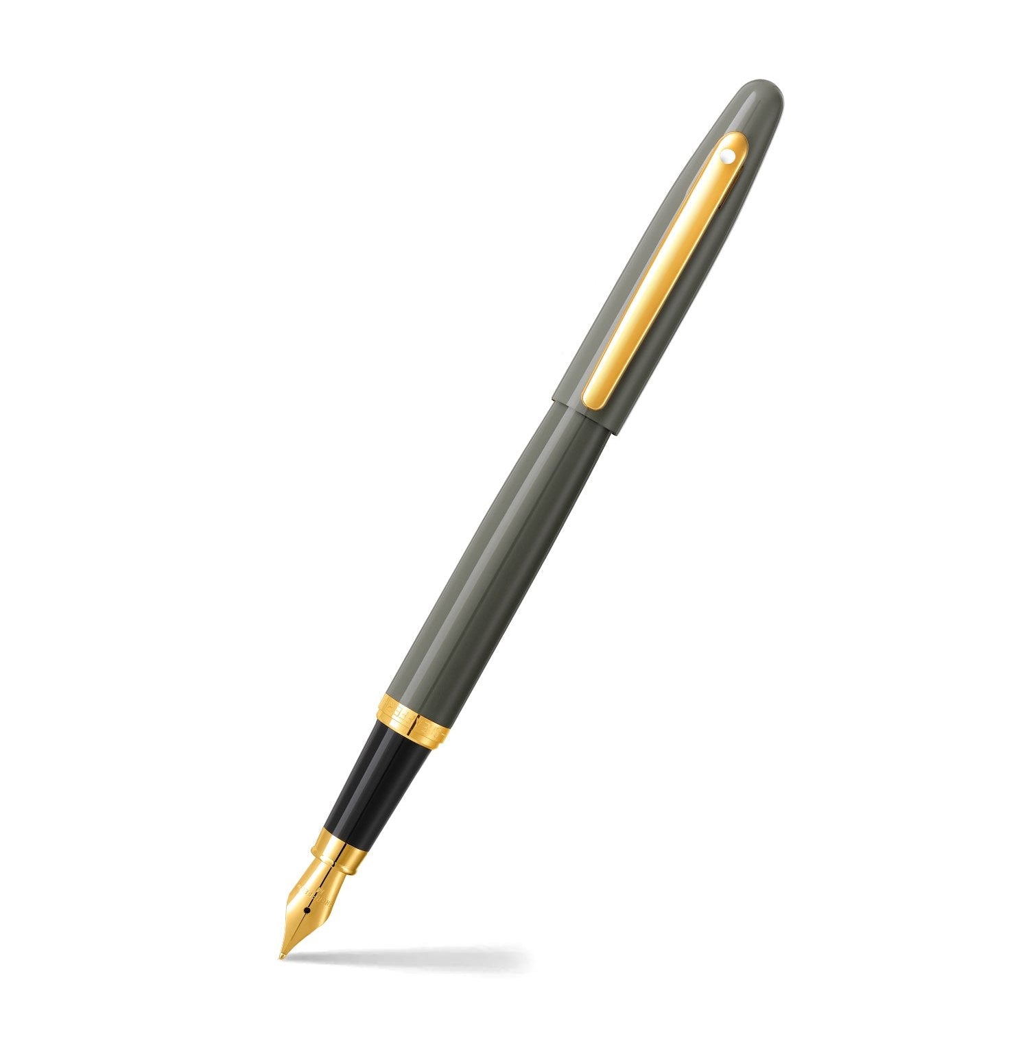 Sheaffer Vfm Fountain Pen Pvd Gold Trim Light Grey Limited Edition