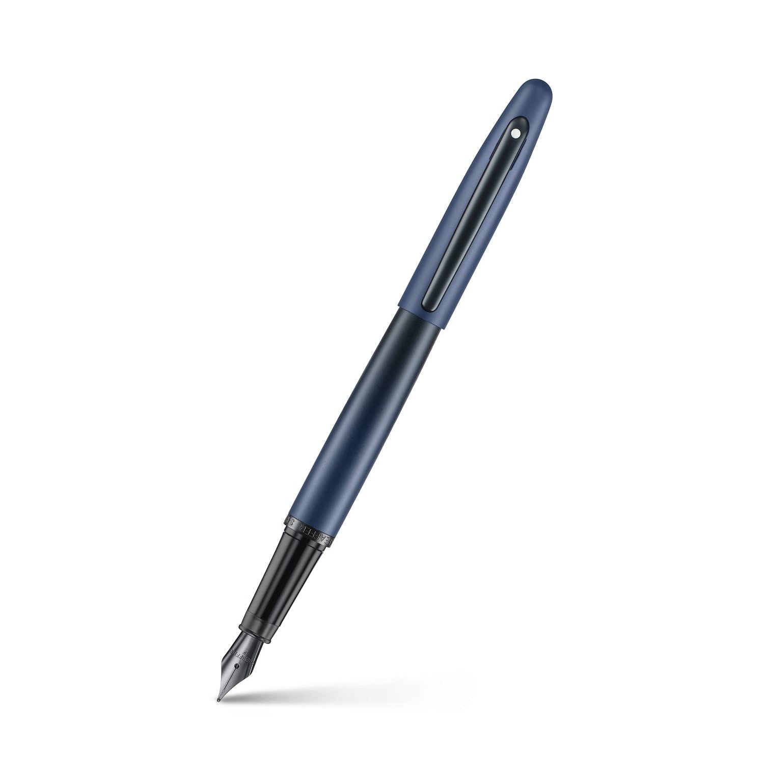 Pen Sheaffer Vfm E9429 Matt Blue With Matt Black Trims With Pvd Fine Nib Fp With Converter
