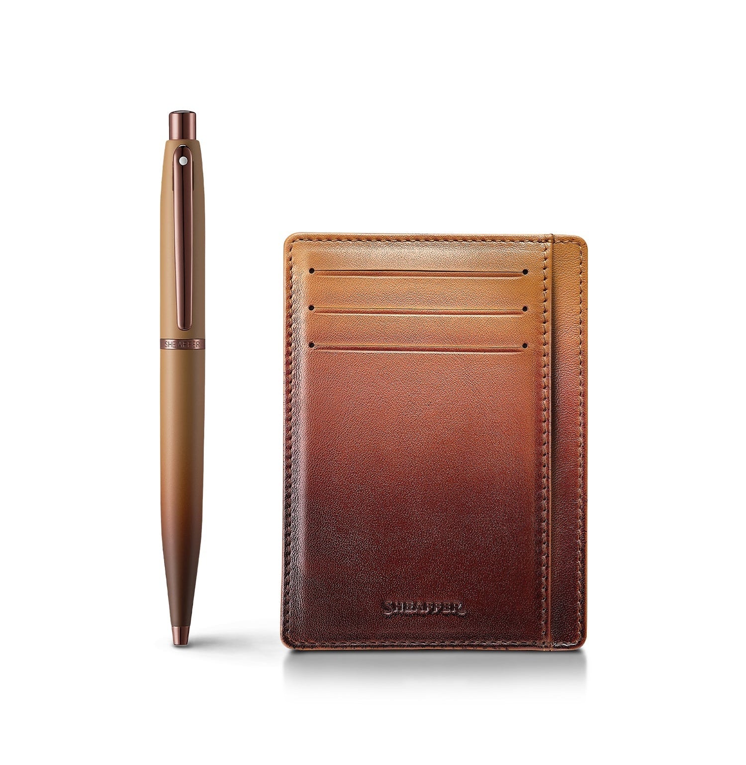 Giftset Sheaffer Vfm G9428 Coffee Edition Matt Brown With Regal Brown Pvd Trims Bp With Coffee Cch