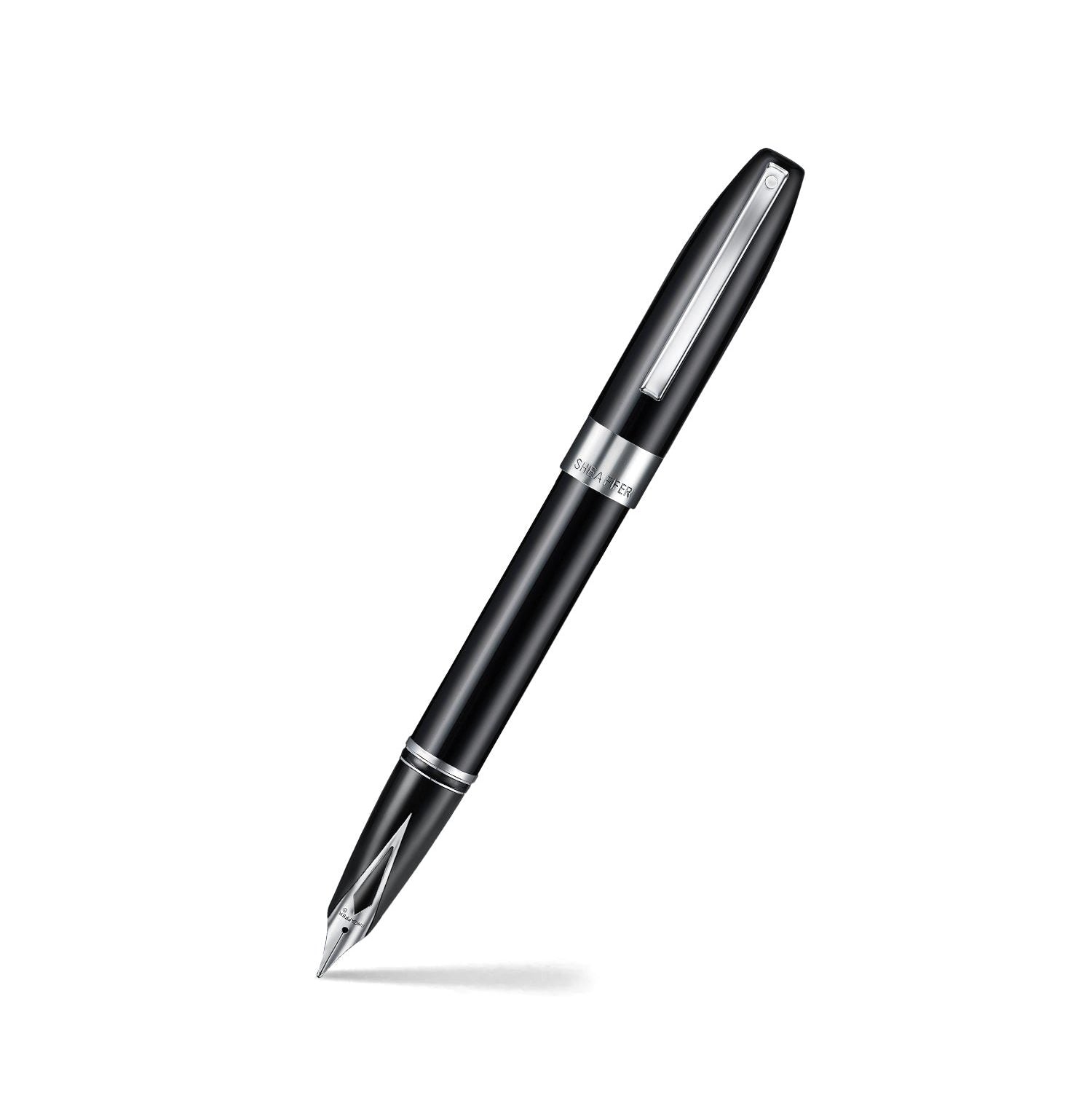 Pen Sheaffer Legacy E9064 Black And Chrome Trims Fp Medium